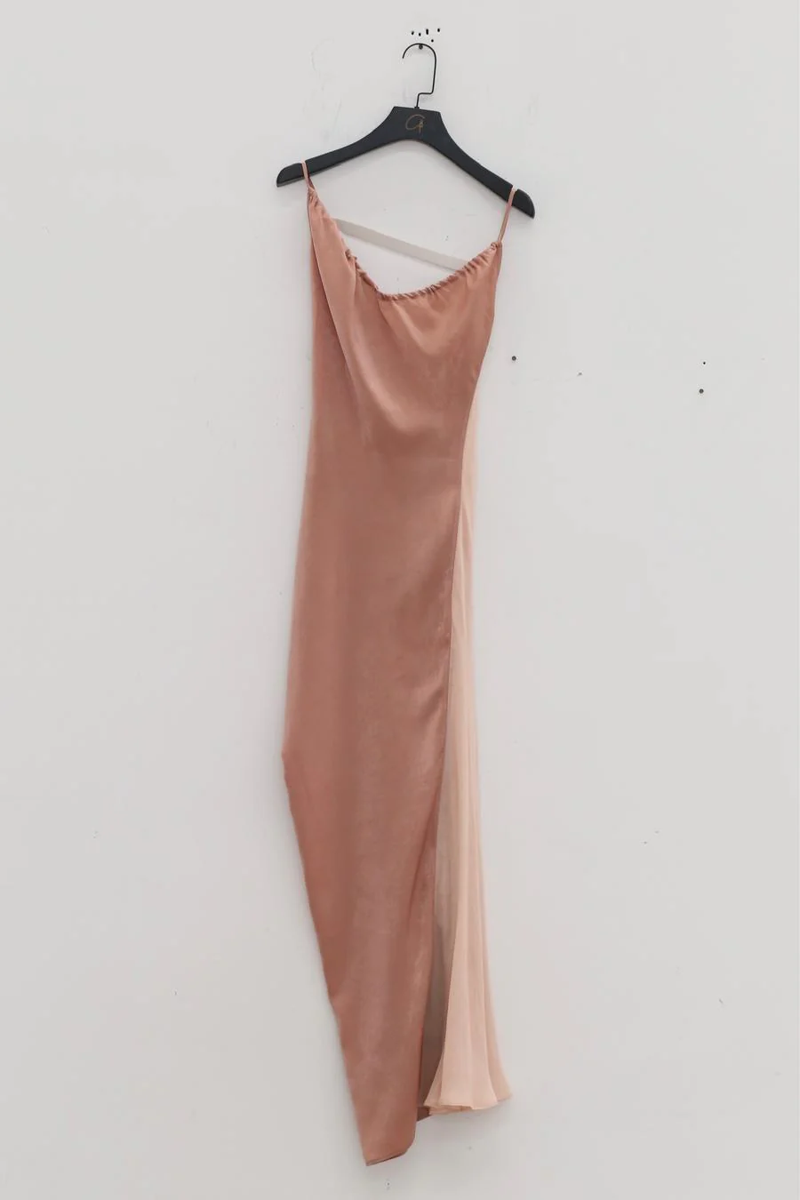 OUDE WAAG Chiffon Stitching Sling Dress OW-23SS-DS10 Pink - Image 5