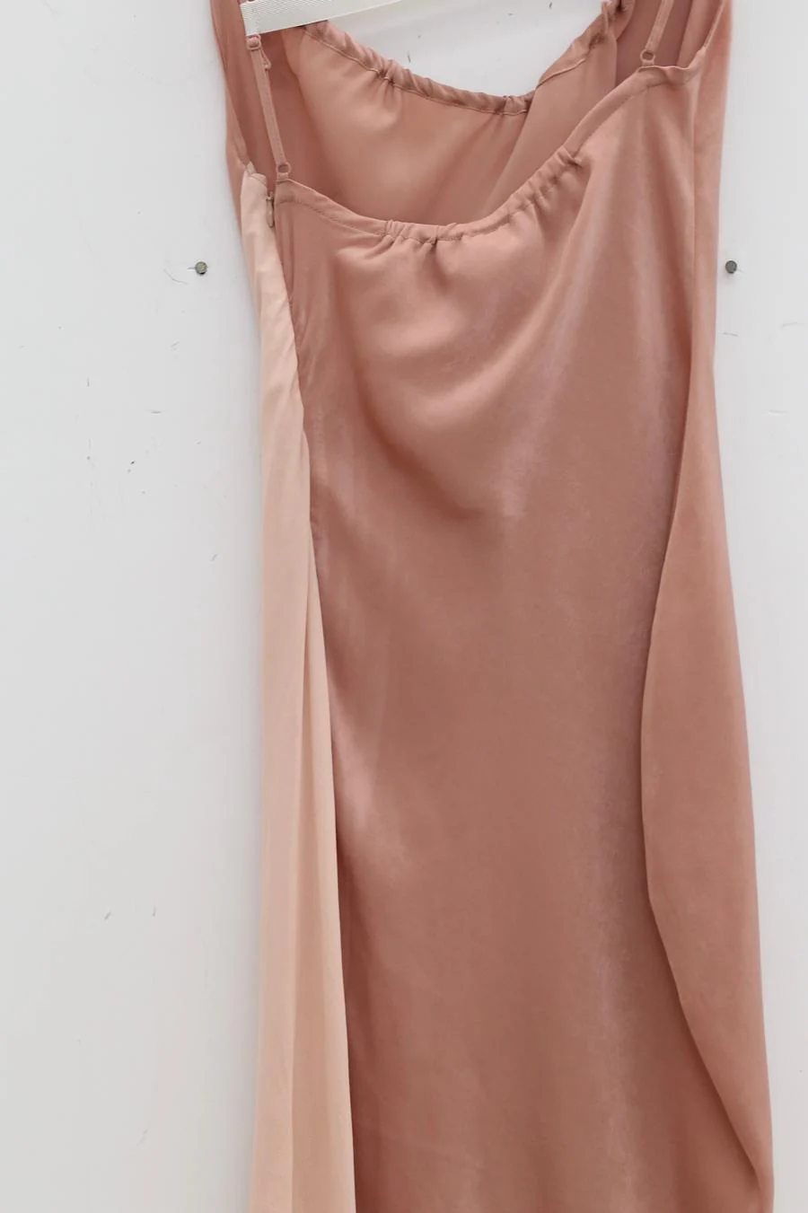 OUDE WAAG Chiffon Stitching Sling Dress OW-23SS-DS10 Pink - Image 7