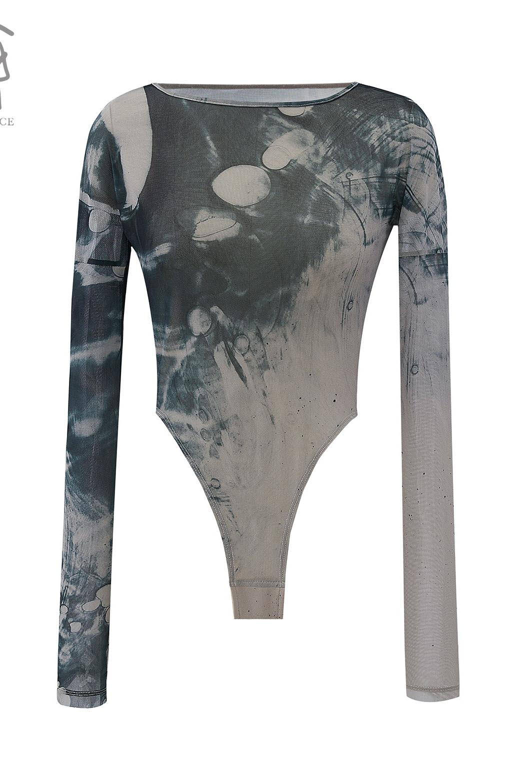 OUDE WAAG classic mesh printed base coat OW-21AW-UW04GY089 gray and black OW-21AW-UW04 - Image 11