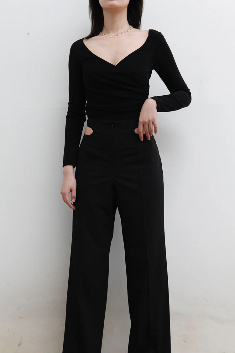 OUDE WAAG Cutout Straight Pants OW-OW-22SS-PT05-HEI - Image 5
