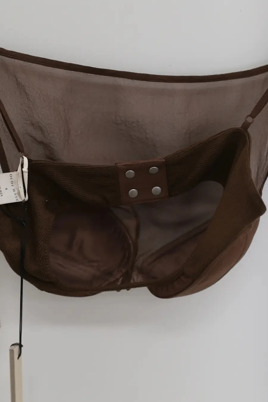 OUDE WAAG deconstructed shell bra OW-24SS-AS03 olive green - Image 8