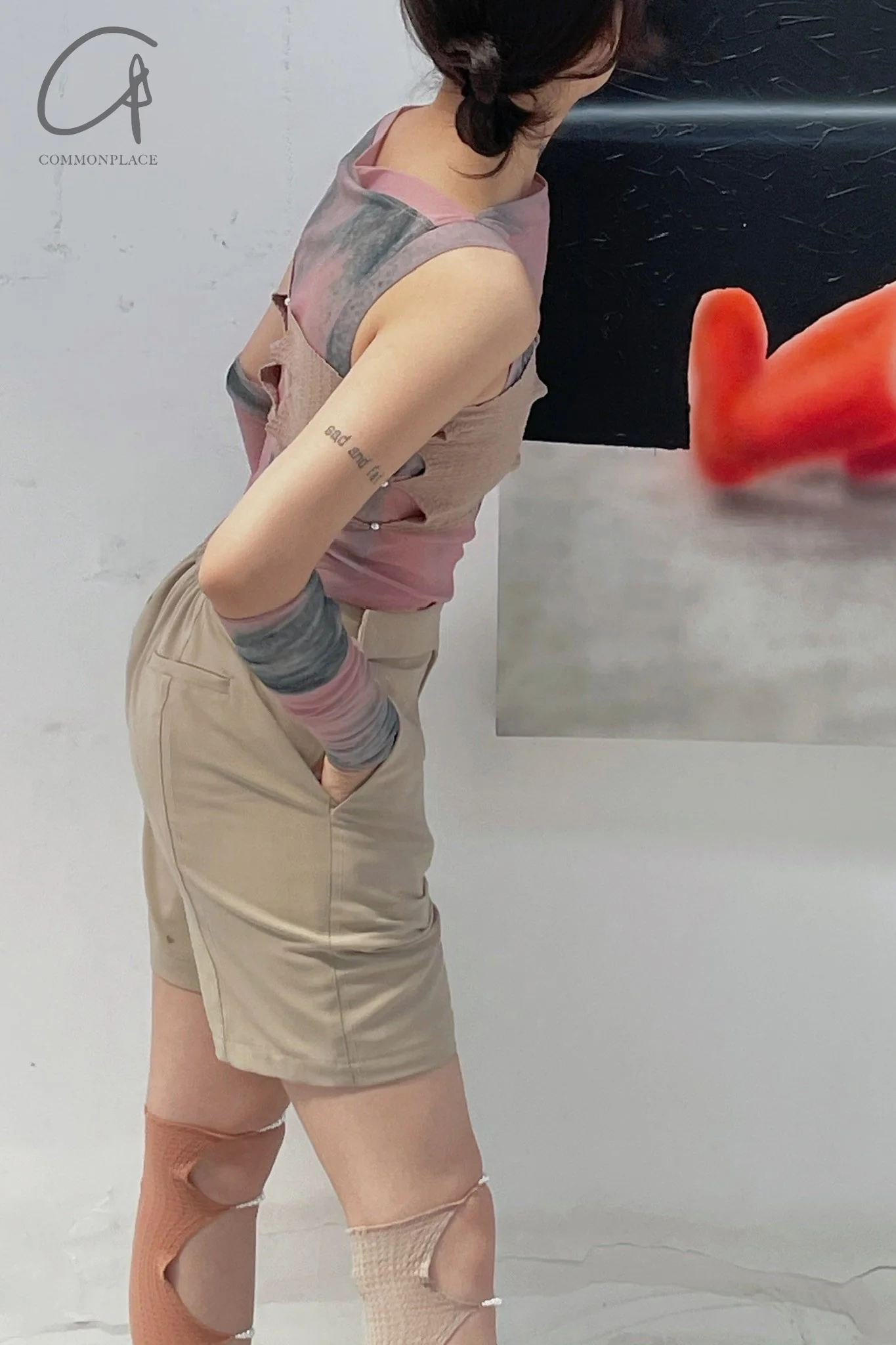 OUDE WAAG Deconstructed Worsted Wool Shorts OW-21SS-PT05NU00 - Image 12