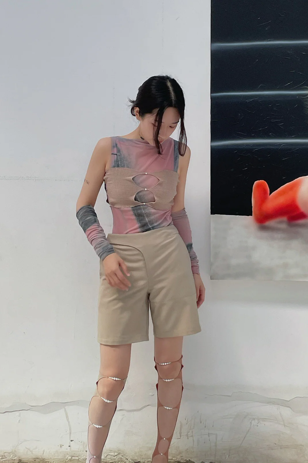 OUDE WAAG Deconstructed Worsted Wool Shorts OW-21SS-PT05NU00 - Image 19