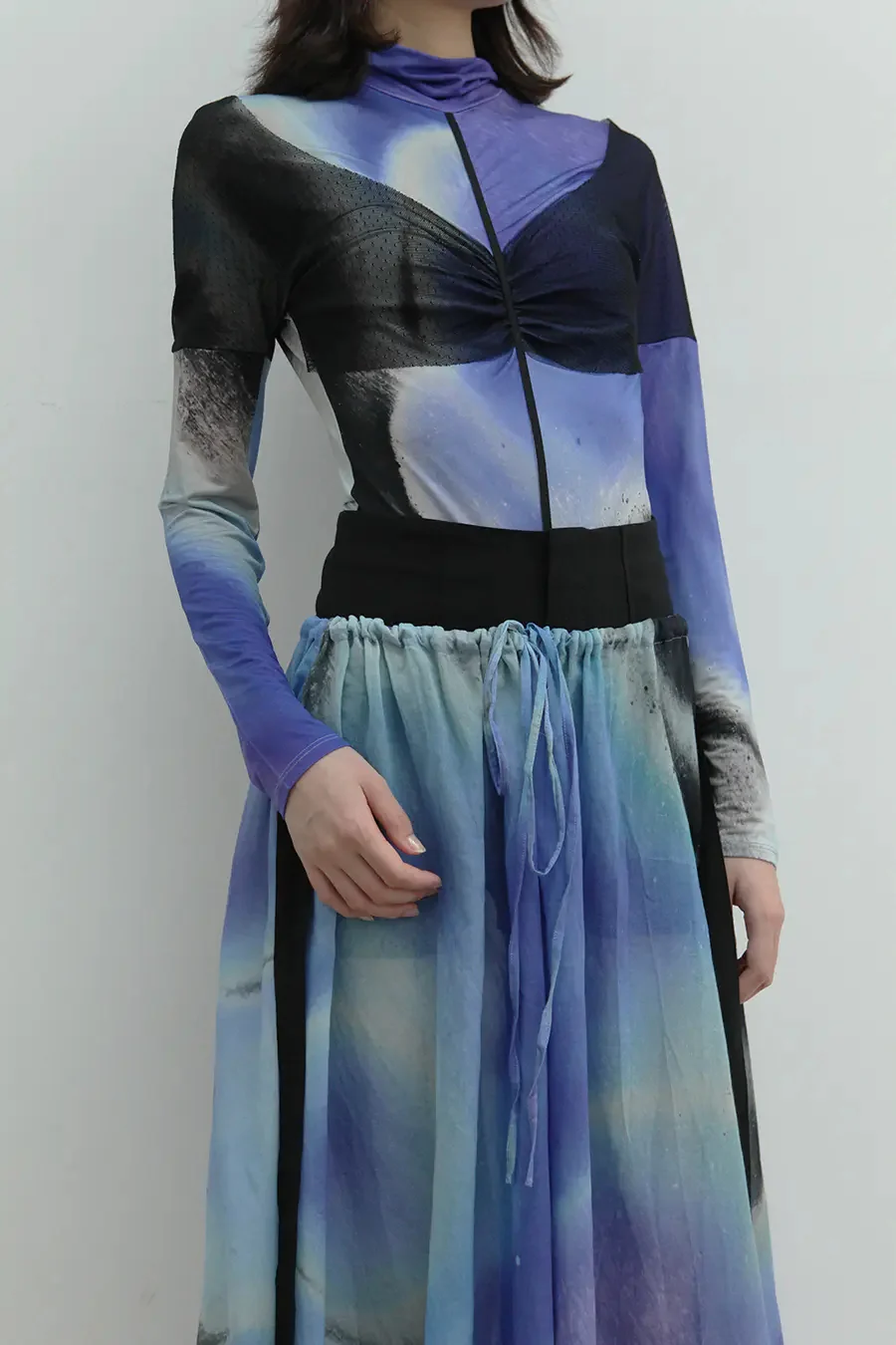 OUDE WAAG Double-layer Tube Top One-piece OW-20AW-UW02BU44 - Image 2