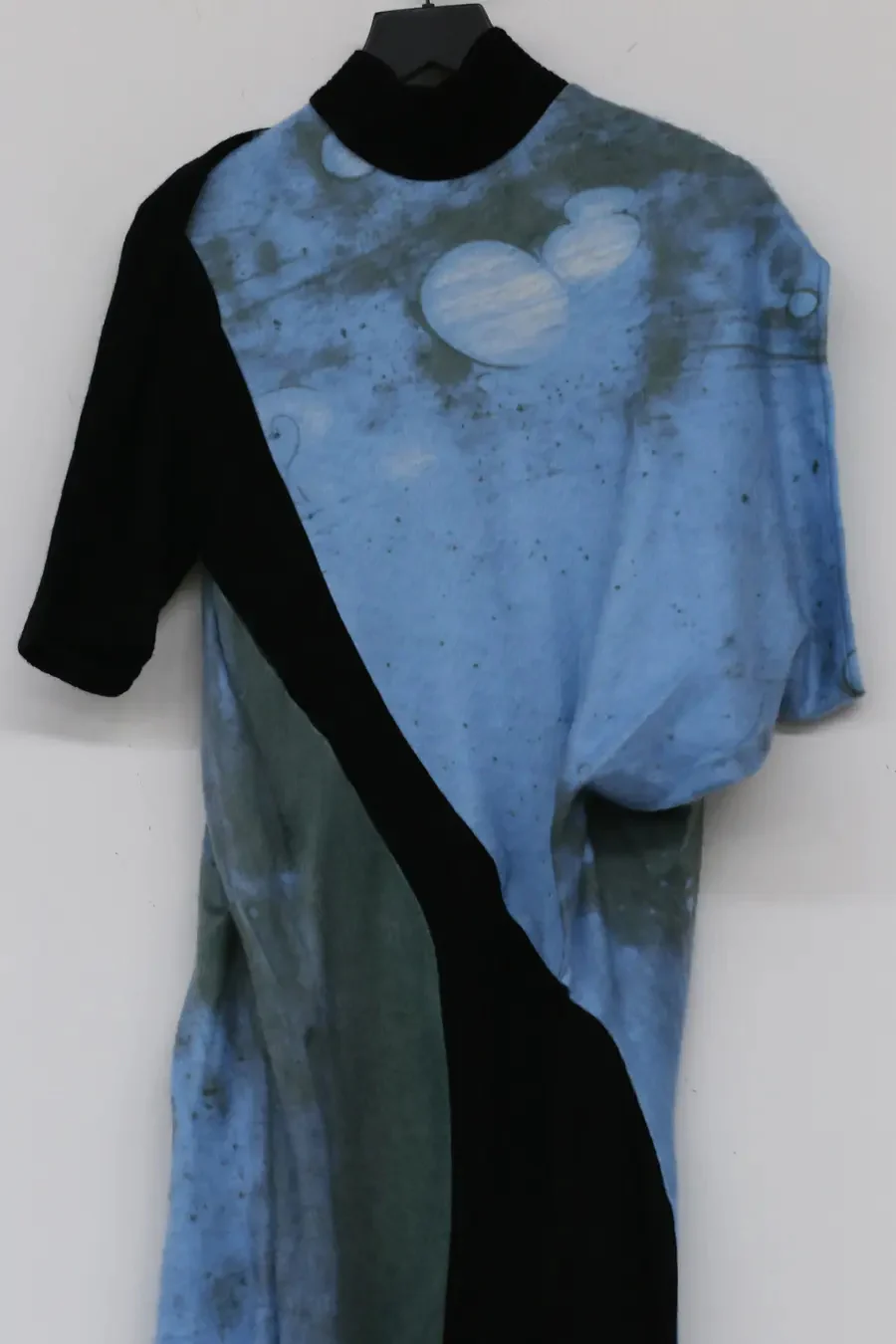 OUDE WAAG draped asymmetric printed dress OW-21AW-DS02BU069 POW6 - Image 7