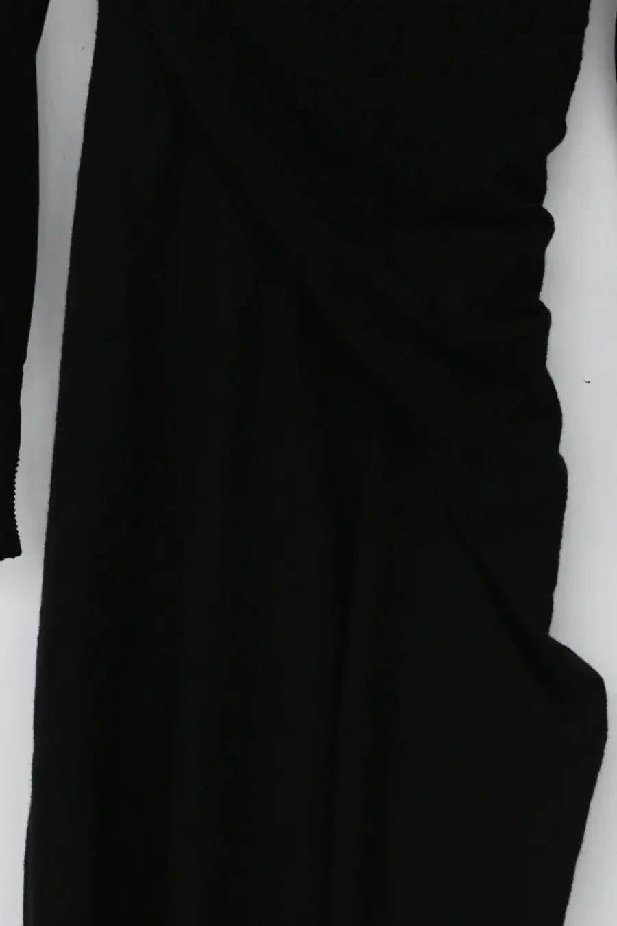 OUDE WAAG Draped Asymmetrical Sleeve Dress OW-21AW-DS01BL900 Black POW21 - Image 11