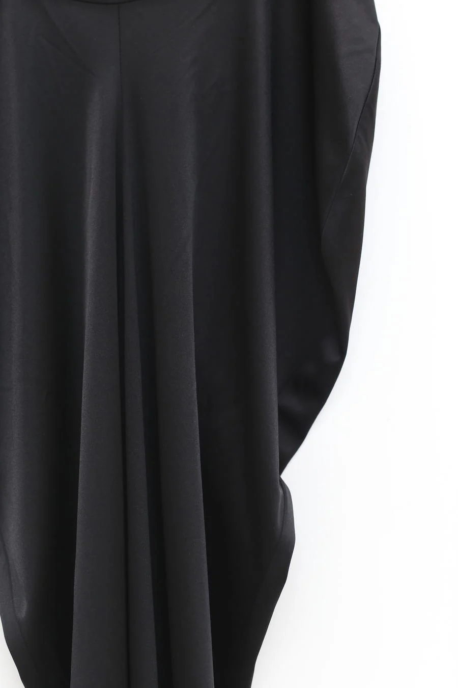 OUDE WAAG Draped Back Slit Skirt OW-22AW-SK03 Black - Image 12
