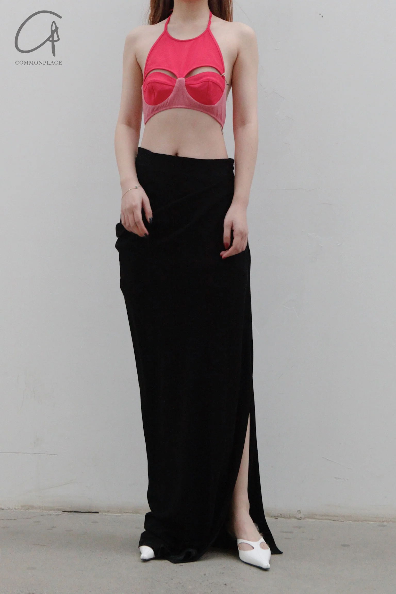OUDE WAAG Draped Double Layer Slim Skirt OW-22SS-SK02 - Image 7