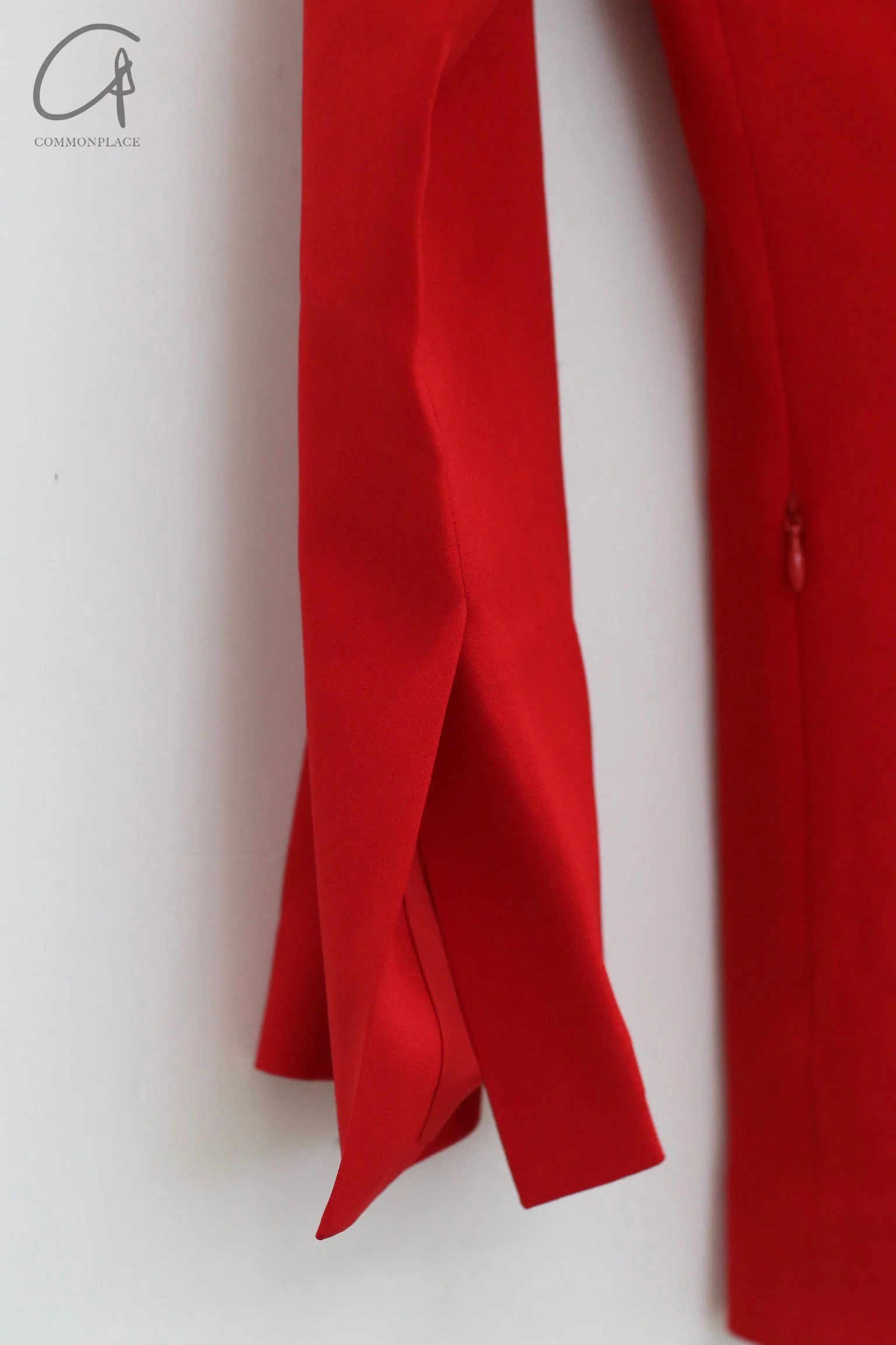 OUDE WAAG Draped Waist Blazer OW-22SS-JK04 Red - Image 6