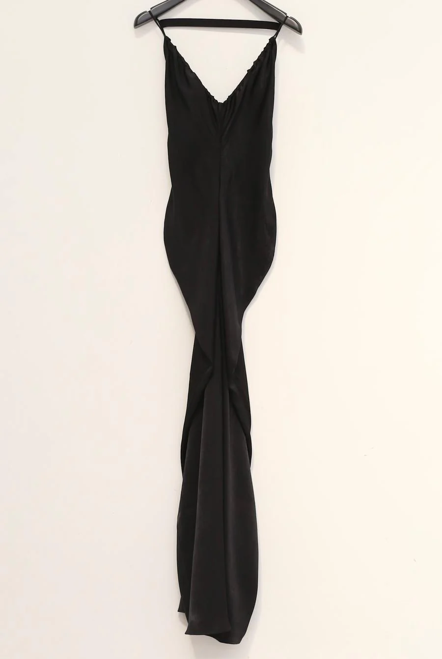 OUDE WAAG Draped Waist Open Back Dress OW-22SS-DS08 Black