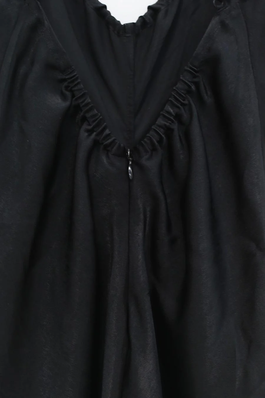 OUDE WAAG Draped Waist Open Back Dress OW-22SS-DS08 Black - Image 2