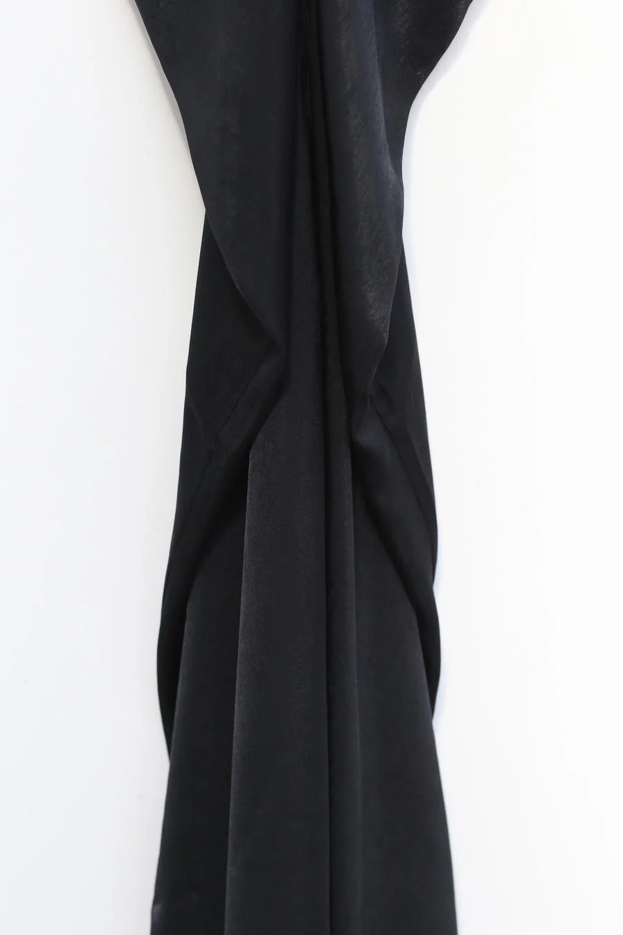 OUDE WAAG Draped Waist Open Back Dress OW-22SS-DS08 Black - Image 4