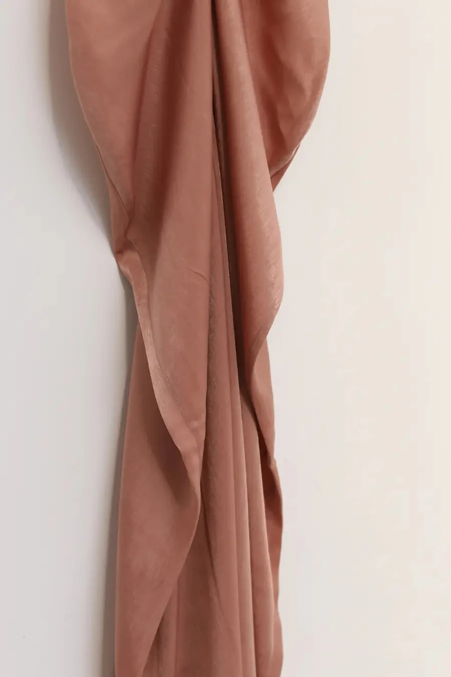 OUDE WAAG Draped Waist Open Back Dress OW-22SS-DS08 Red Orange - Image 15