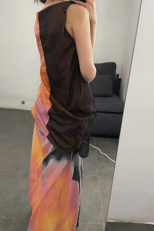 OUDE WAAG Drawstring crew neck sleeveless top OW-20SS-TP03OR33 - Image 8
