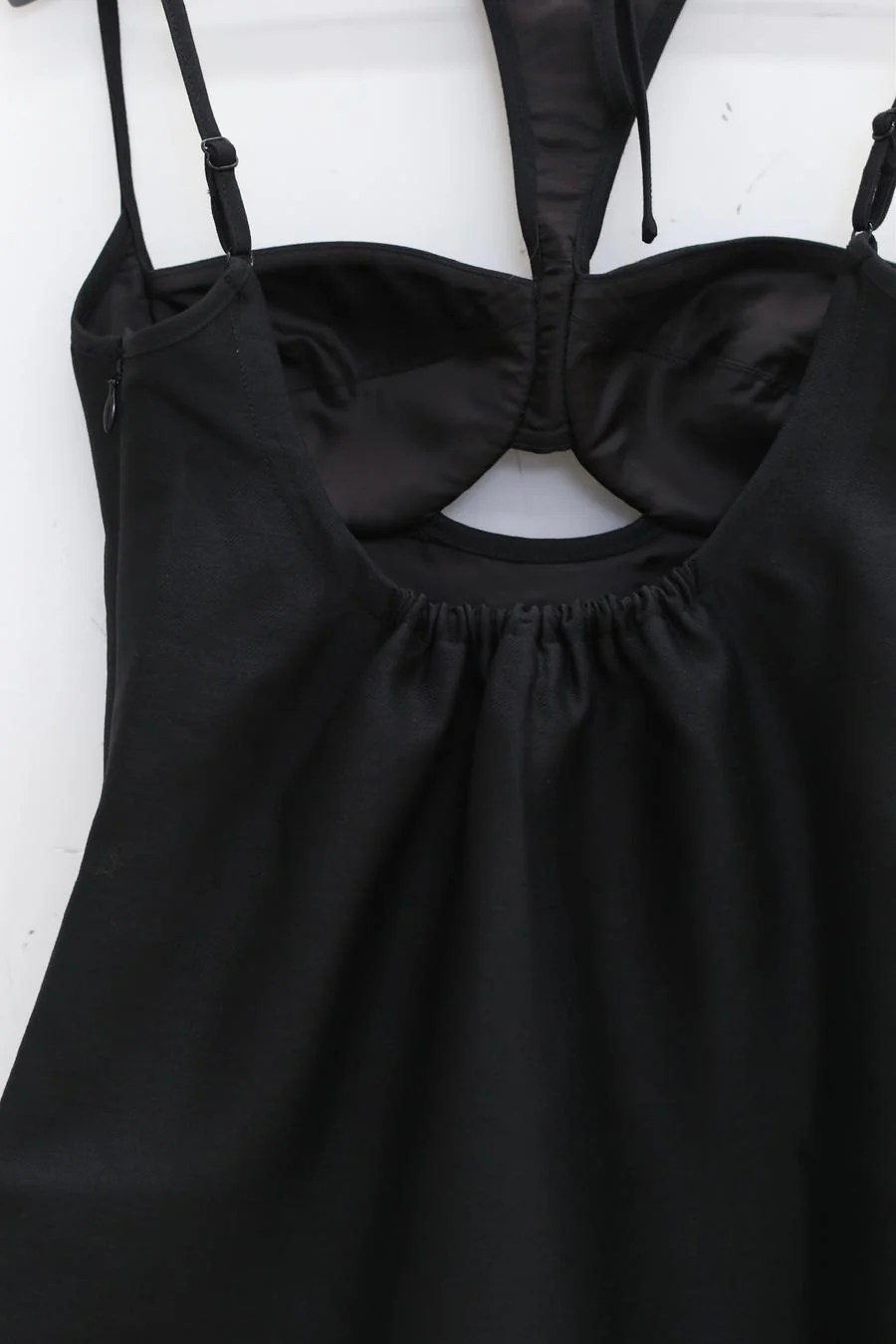 OUDE WAAG Halter Neck Short Dress OW-23SS-DS05 Black - Image 6