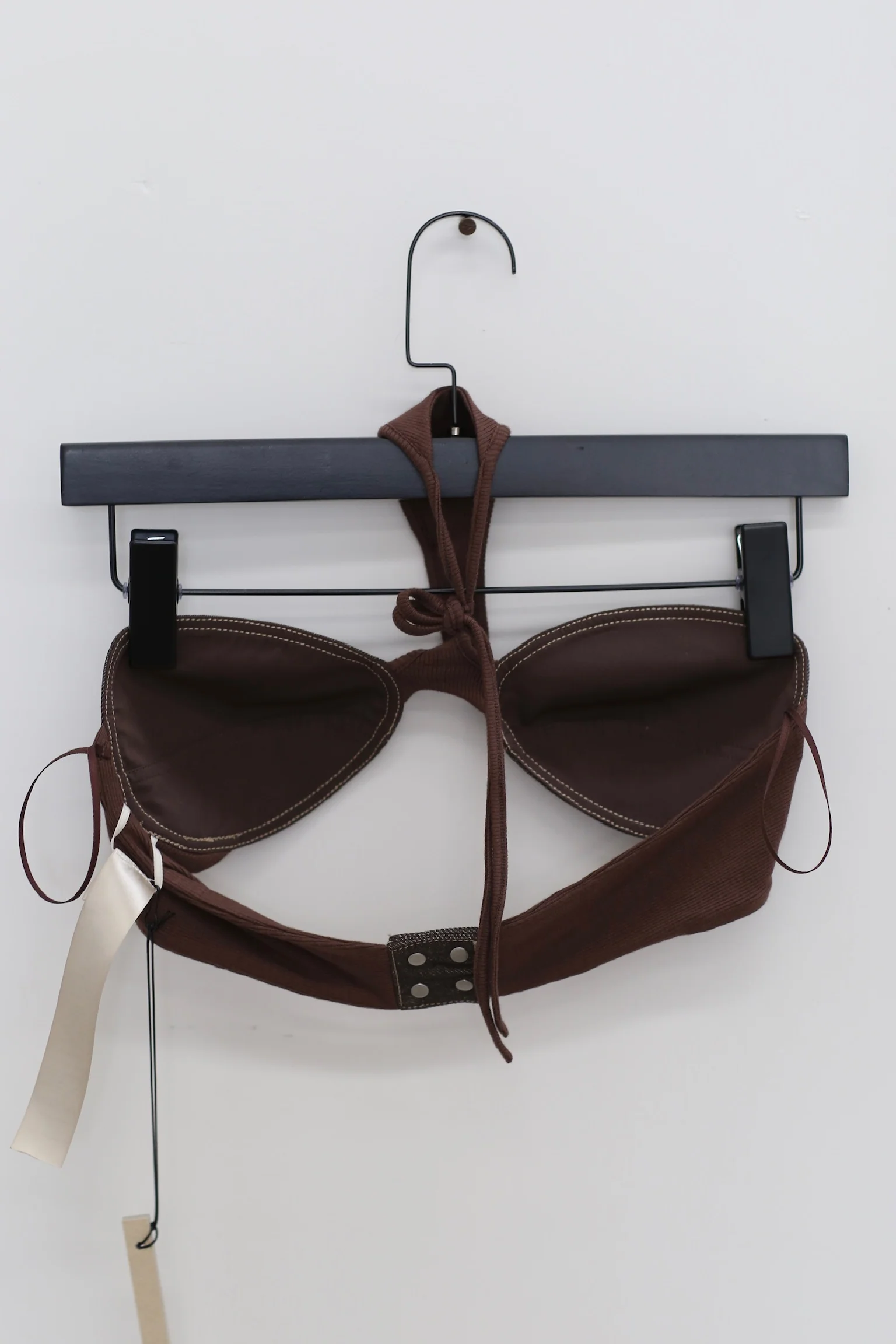 OUDE WAAG 24 Spring/Summer AS08 Series Halter Neck Shell Bra OOW-OW-24SS-AS08-KAFEI Coffee OW-24SS-AS08 - Image 8