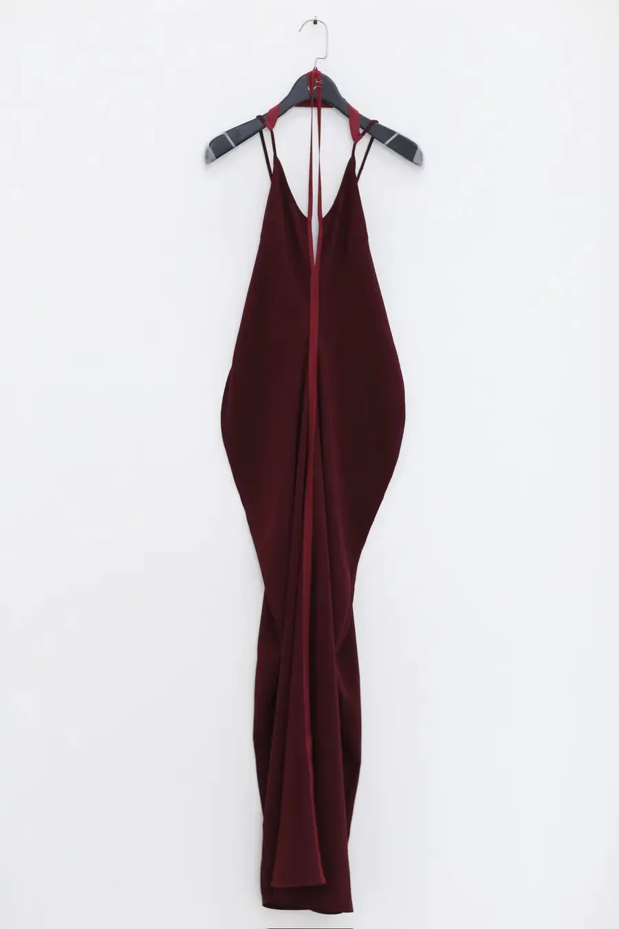 OUDE WAAG hanging halter dress OW-24SS-DS03 burgundy - Image 6