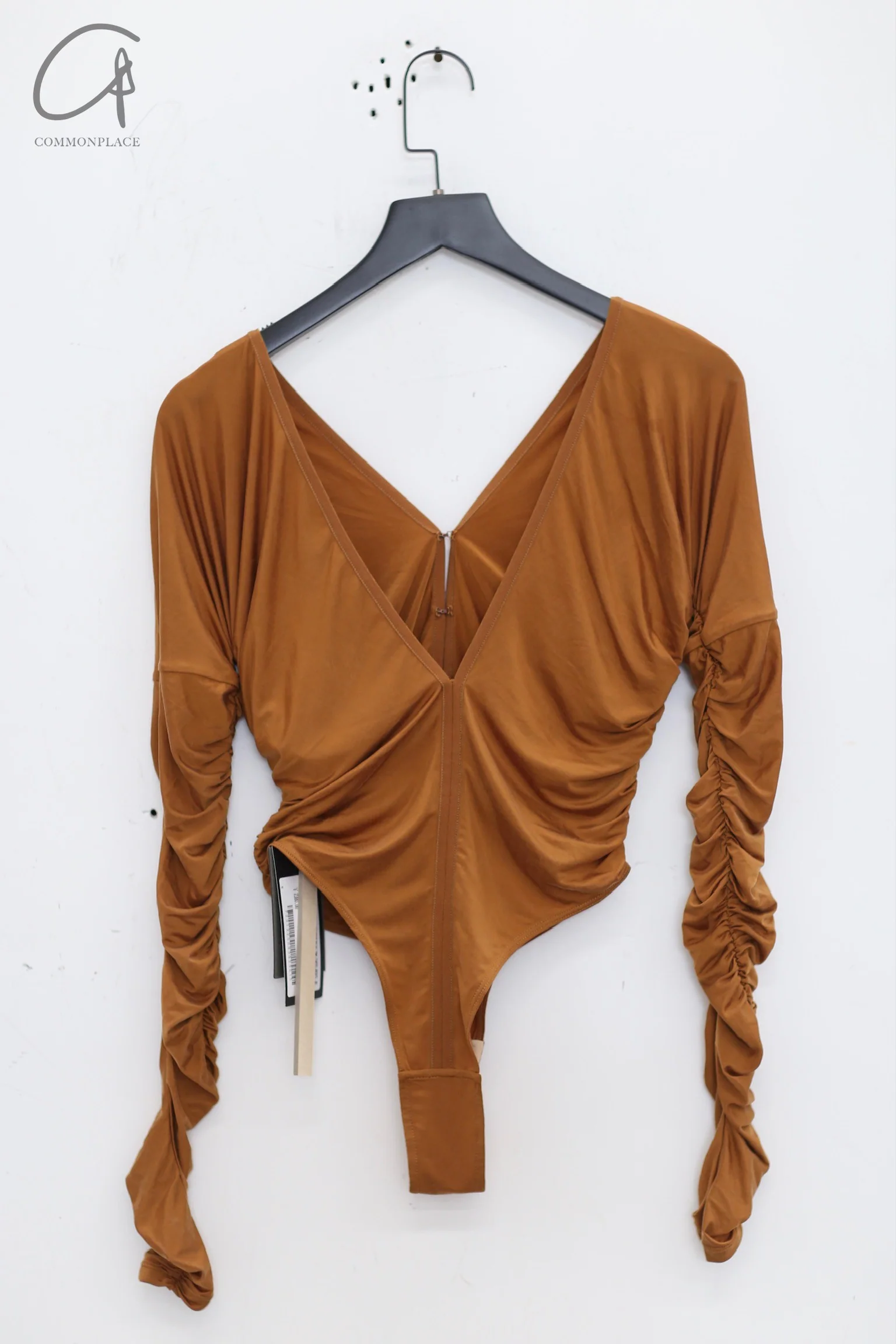 OUDE WAAG knitted cupro pleated jumpsuit  ginger OW-OW-24SS-BD03-JH - Image 11