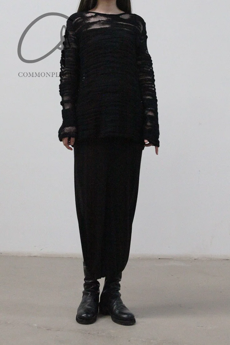 OUDE WAAG knitted wool skirt OW-21SS-SK05BL99 POWSK05 - Image 18