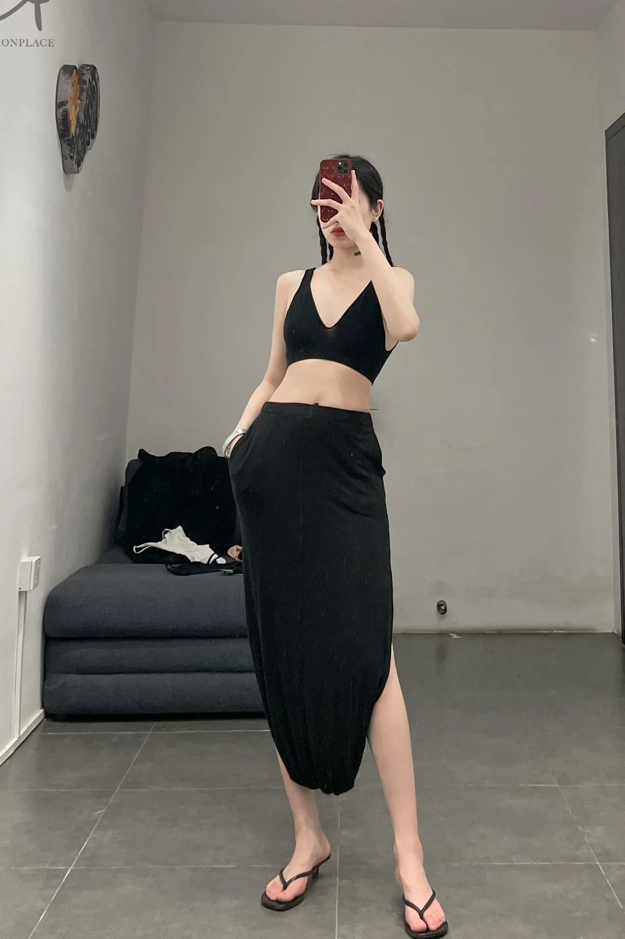 OUDE WAAG knitted wool skirt OW-21SS-SK05BL99 POWSK05 - Image 25