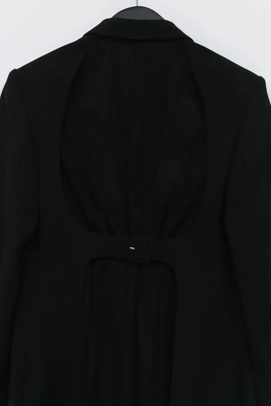 OUDE WAAG Mesh Back Tailored Coat OW-21AW-CT03 Black - Image 9