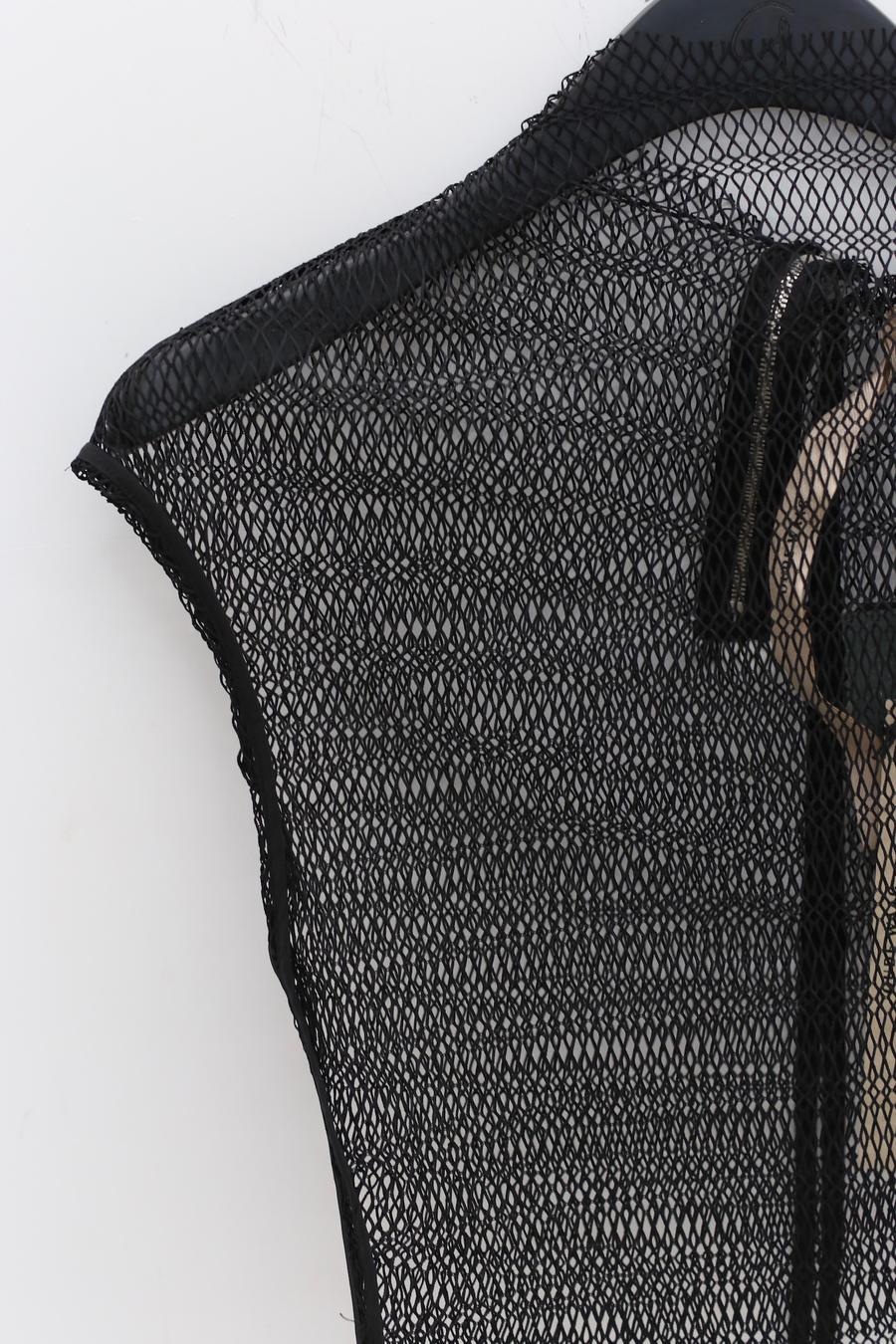 OUDE WAAG Mesh Turtleneck Knit Top OW-23SS-TP08 Black - Image 7