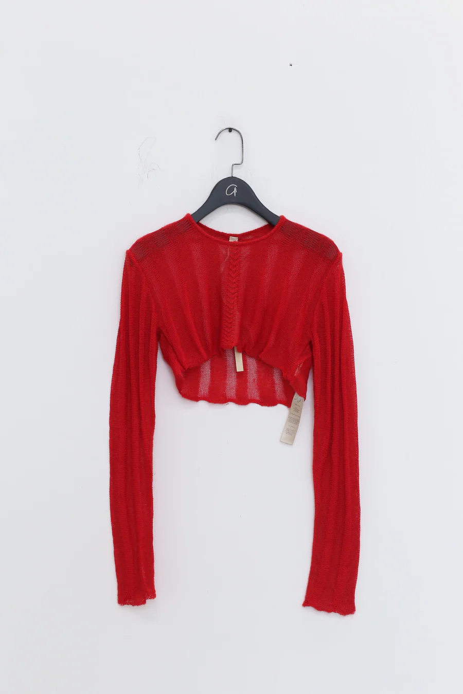 OUDE WAAG Mohair Striped Knit Short Top OW-22SS-KT02 - Image 6