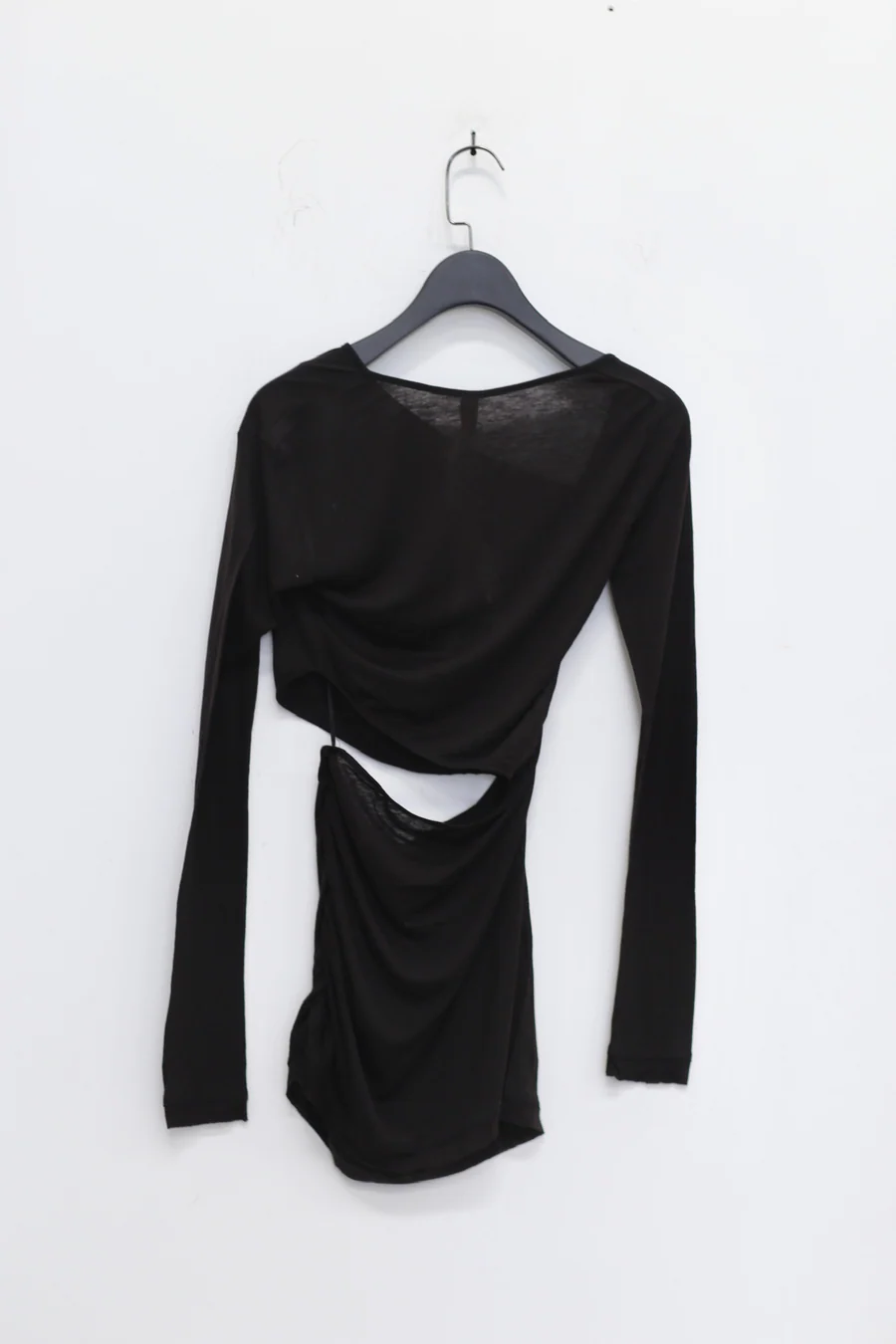 OUDE WAAG Open Waist Slim Knit Top OW-22SS-TP13 Black - Image 7