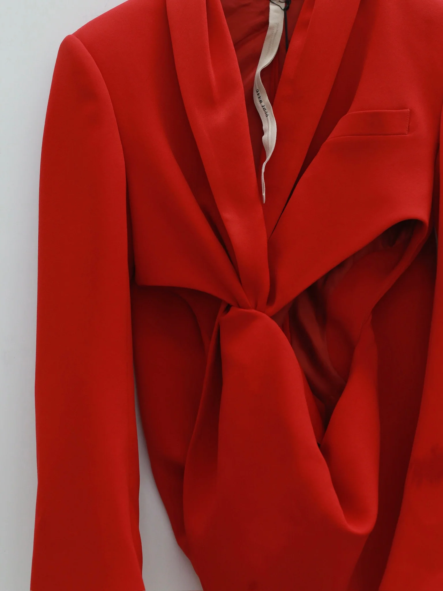 OUDE WAAG Openwork Buttoned Suit OW-OW-25SE-JK01-HONG (RE200 True Red) - Image 3