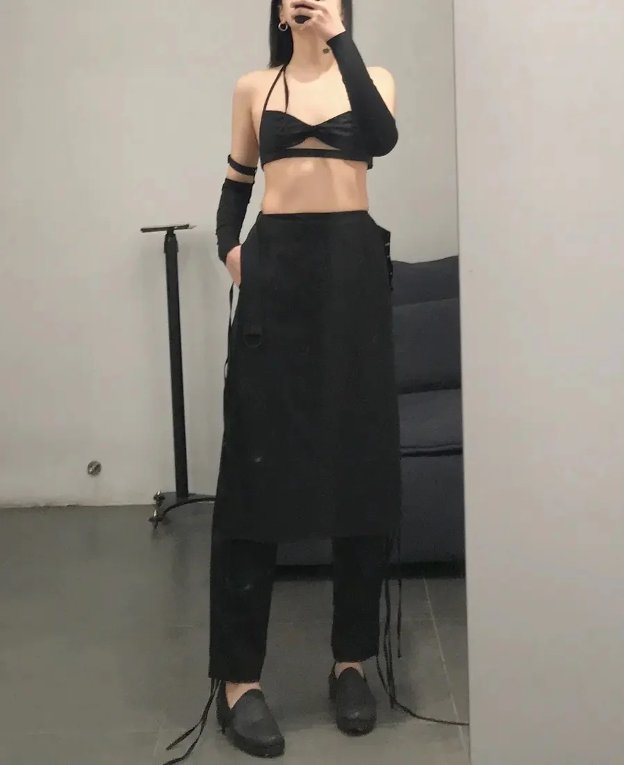 OUDE WAAG OW-20SS-AS02BL99 Lace-up Bandeau Bust POW778 - Image 7