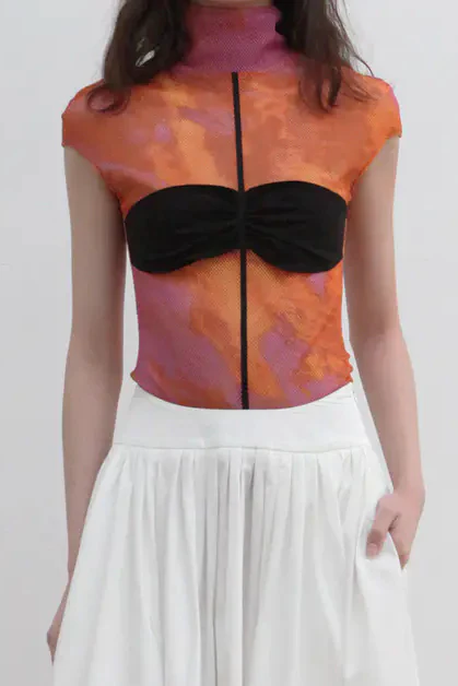 OUDE WAAG OW-20SS-UW01OR33 Bandeau Sleeveless Bodysuit POW10