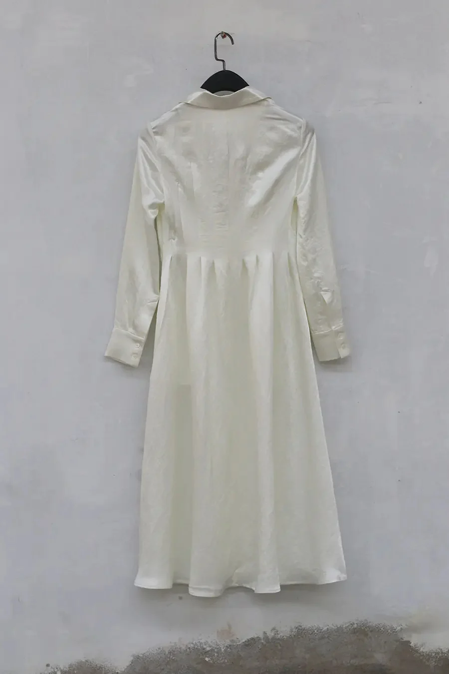 OUDE WAAG OW19AWST05 Suit collar single button long shirt dress - Image 19