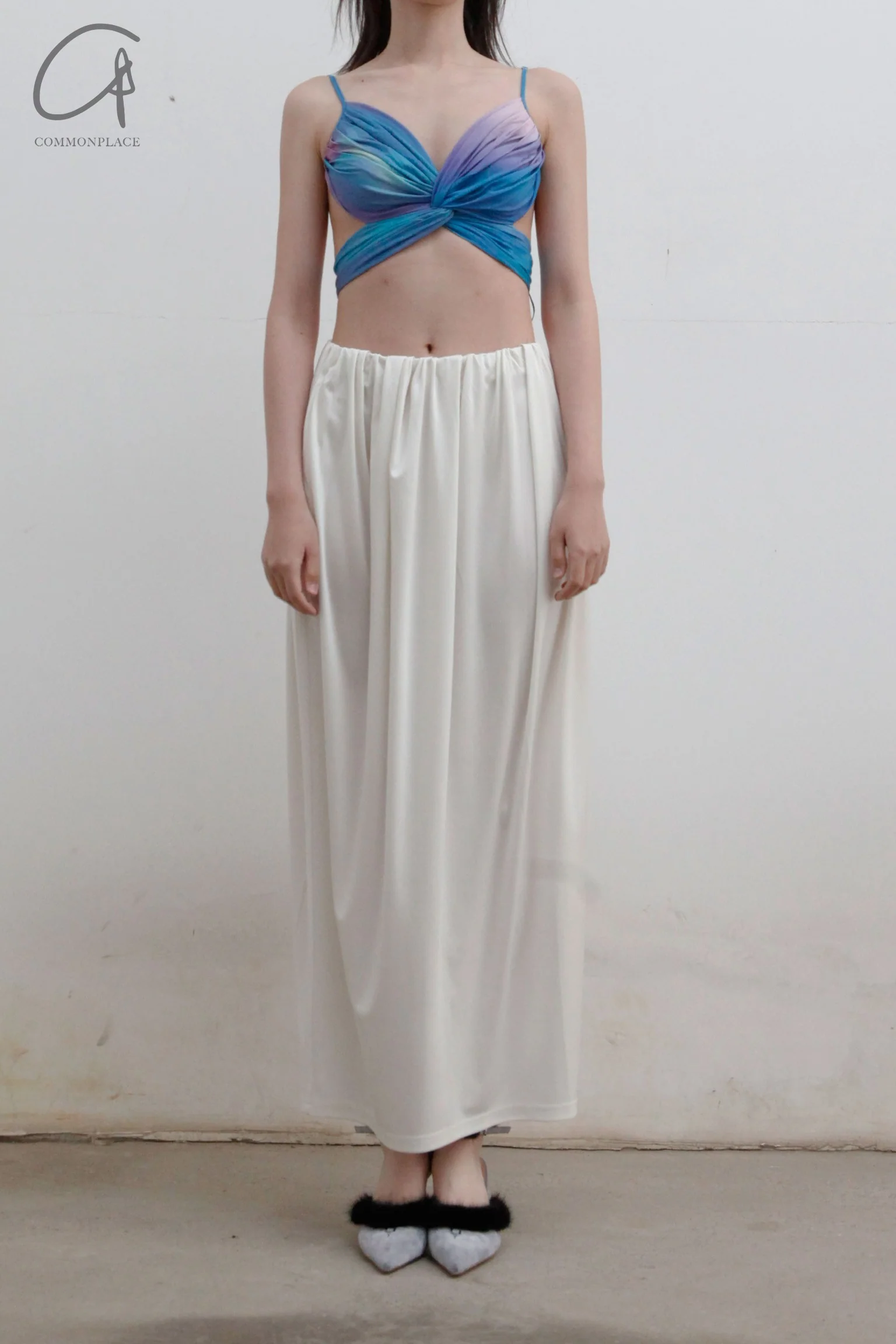 OUDE WAAG Pleated Oversized Skirt OW-22SS-SK01 White - Image 5