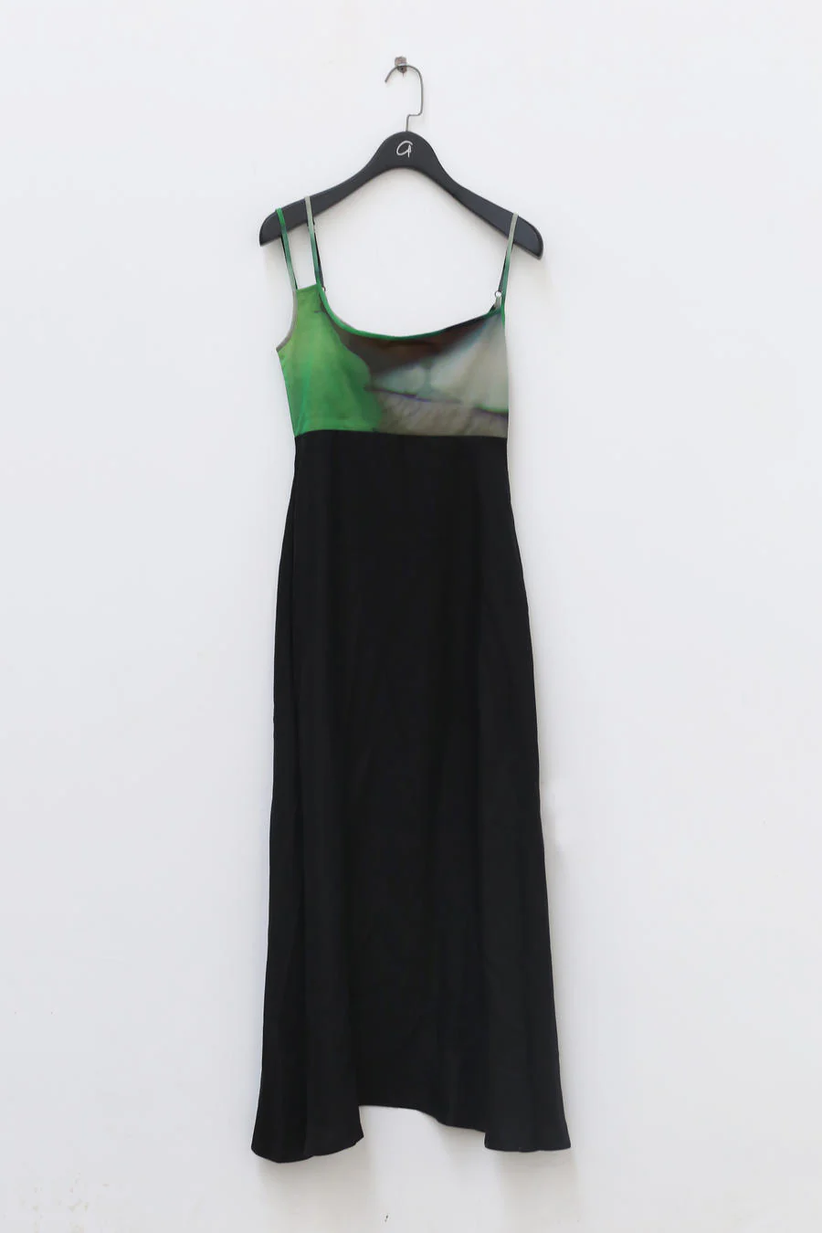 Oude waag print strapless dress ow-21ss-ds01gr88 powds01 - Image 5
