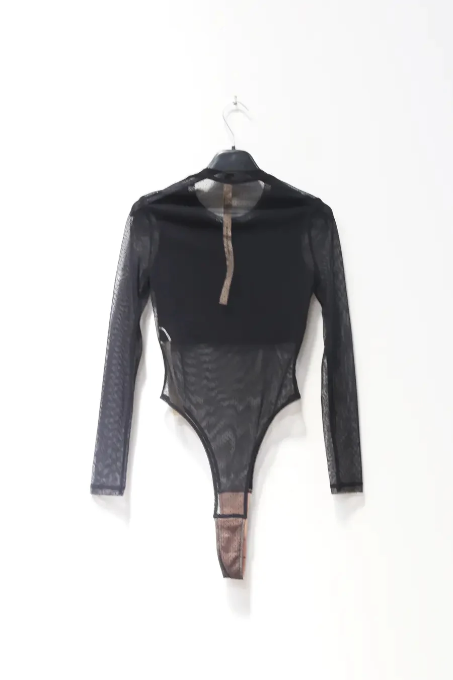 OUDE WAAG ribbed stitching bodysuit OW-20AW-UW01BL99 - Image 8