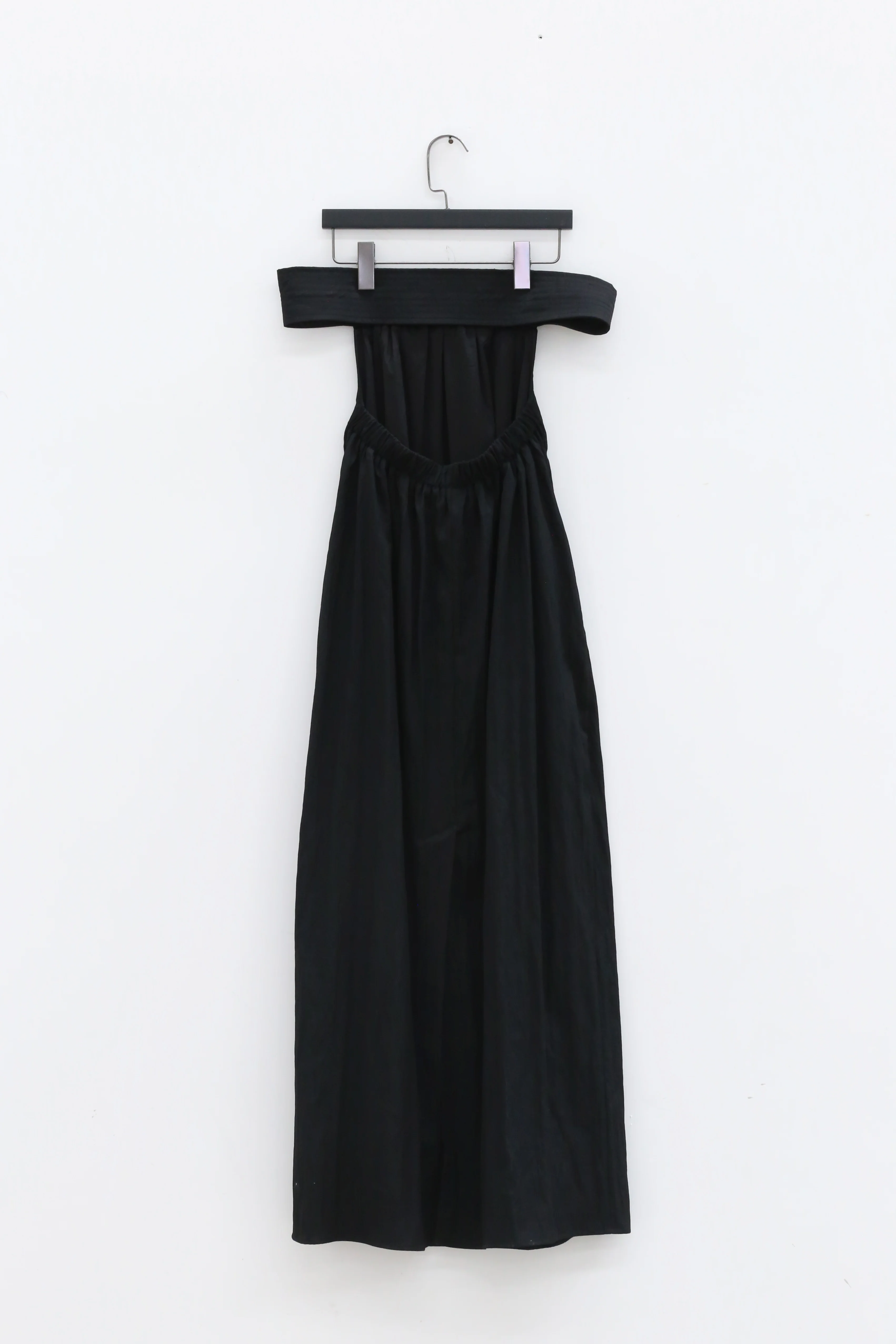 OUDE WAAG Shiny Silk Flat Shoulder Dress OW-21AW-DS04BL900 - Image 9