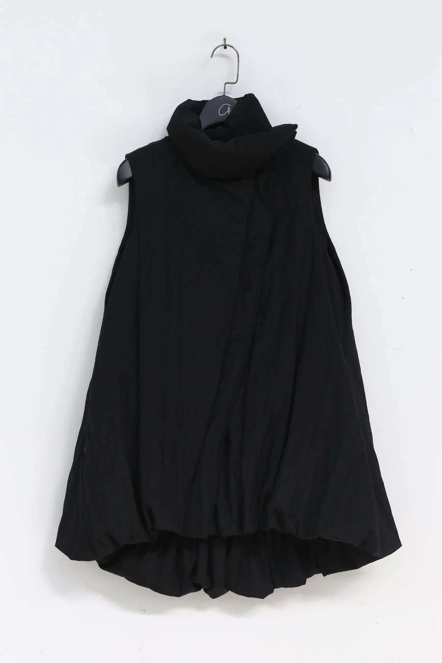 OUDE WAAG Shiny Wool Down Bud Vest OW-21AW-DJ02BL900 Black POW17 - Image 8