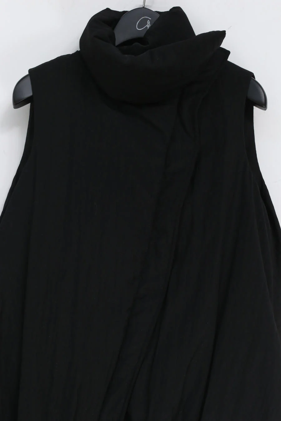 OUDE WAAG Shiny Wool Down Bud Vest OW-21AW-DJ02BL900 Black POW17 - Image 9