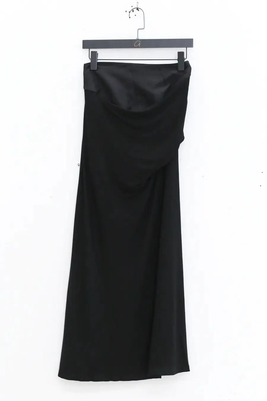 OUDE WAAG Silk Wool Drape Skirt OW-23AW-SK01W2BL900 - Image 4
