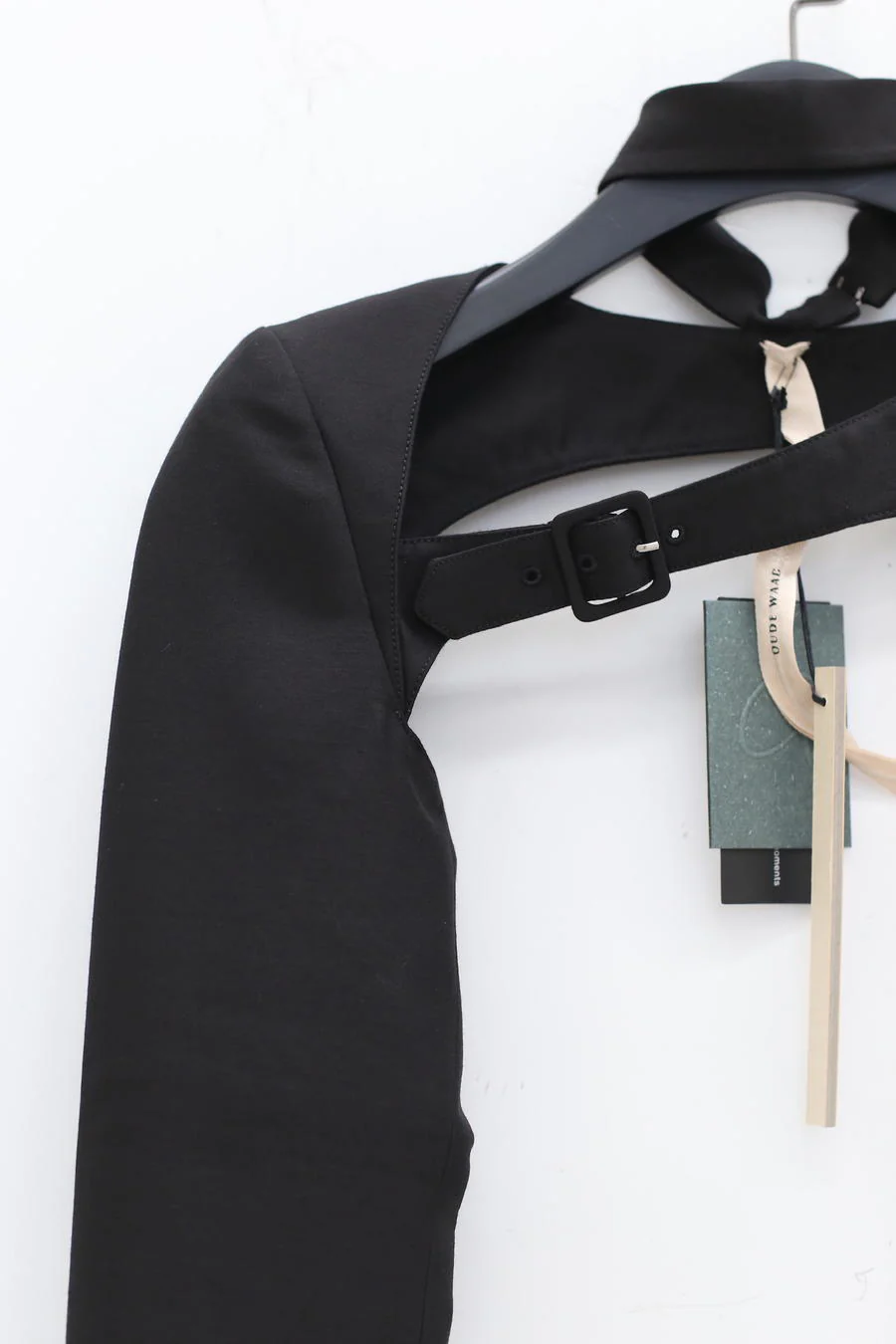 OUDE WAAG Silky Tie Suit Sleeve OW-22AW-AS01 Black - Image 11