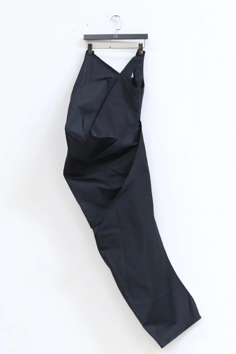 OUDE WAAG slanted shoulder sculpted dress OW-22AW-DS05 black - Image 5