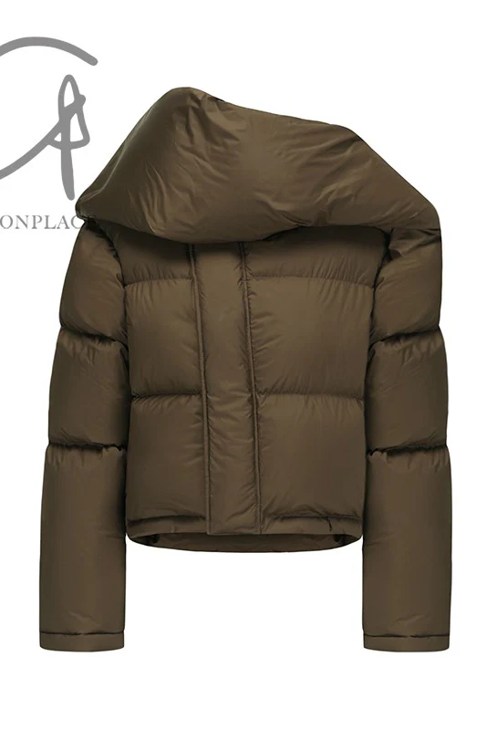 OUDE WAAG Sleeve structured down jacket OW-23AW-DJ01 gray green - Image 11