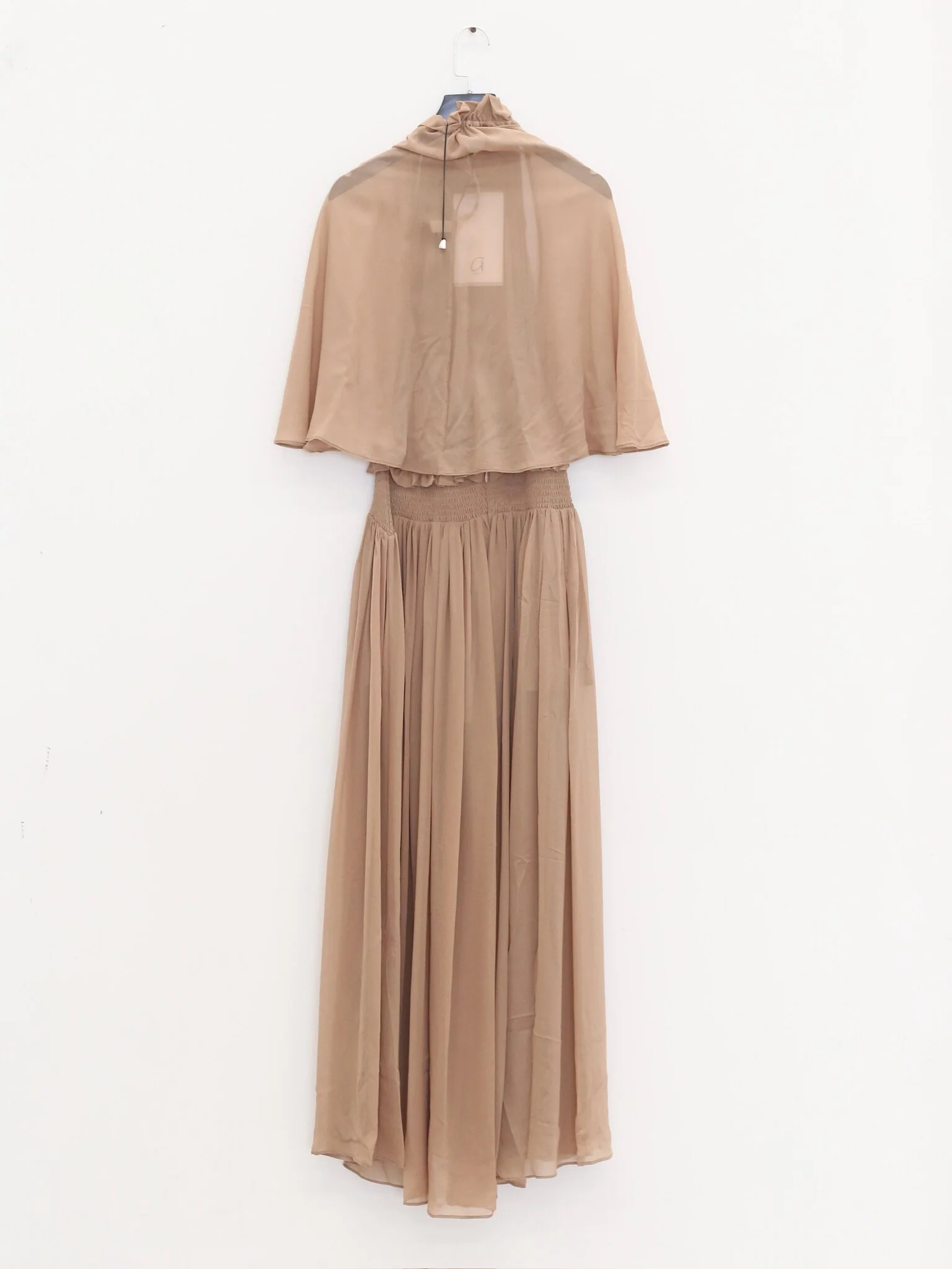 OUDE WAAG Spring/Summer 2026 Chiffon Ruffled Print Dress OW-OW-26SS-DS19-BWF PK230 Misty Pink - Image 4