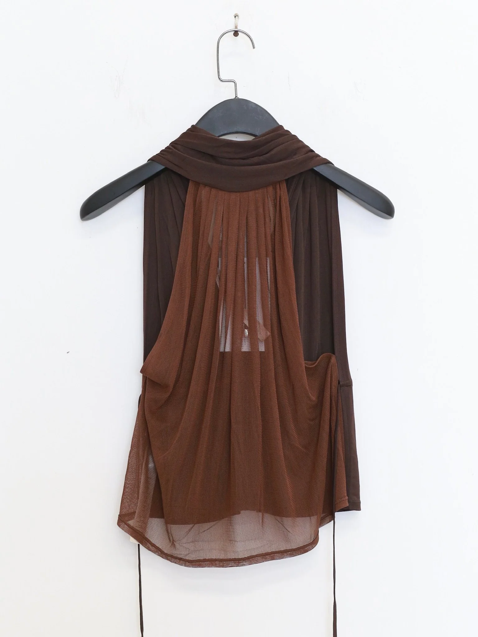 OUDE WAAG Spring/Summer 2026 Patchwork Waistband Vest OW-OW-26SS-TP19-KF BR440 COFFEE - Image 10
