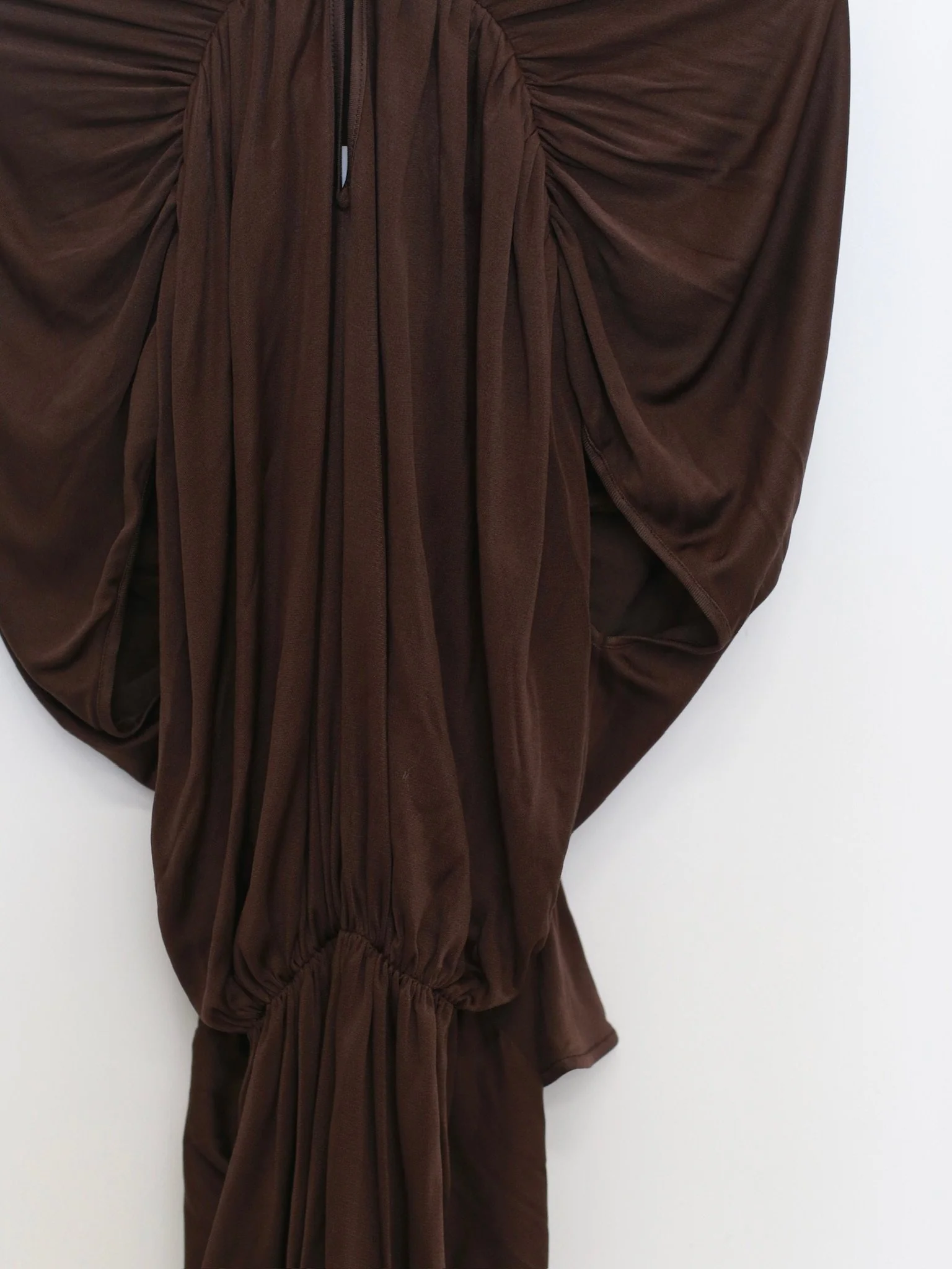 OUDE WAAG Spring/Summer 2026 Ruffled Draped Vest Top OW-OW-26SS-TP23-KF BR440 COFFEE - Image 7