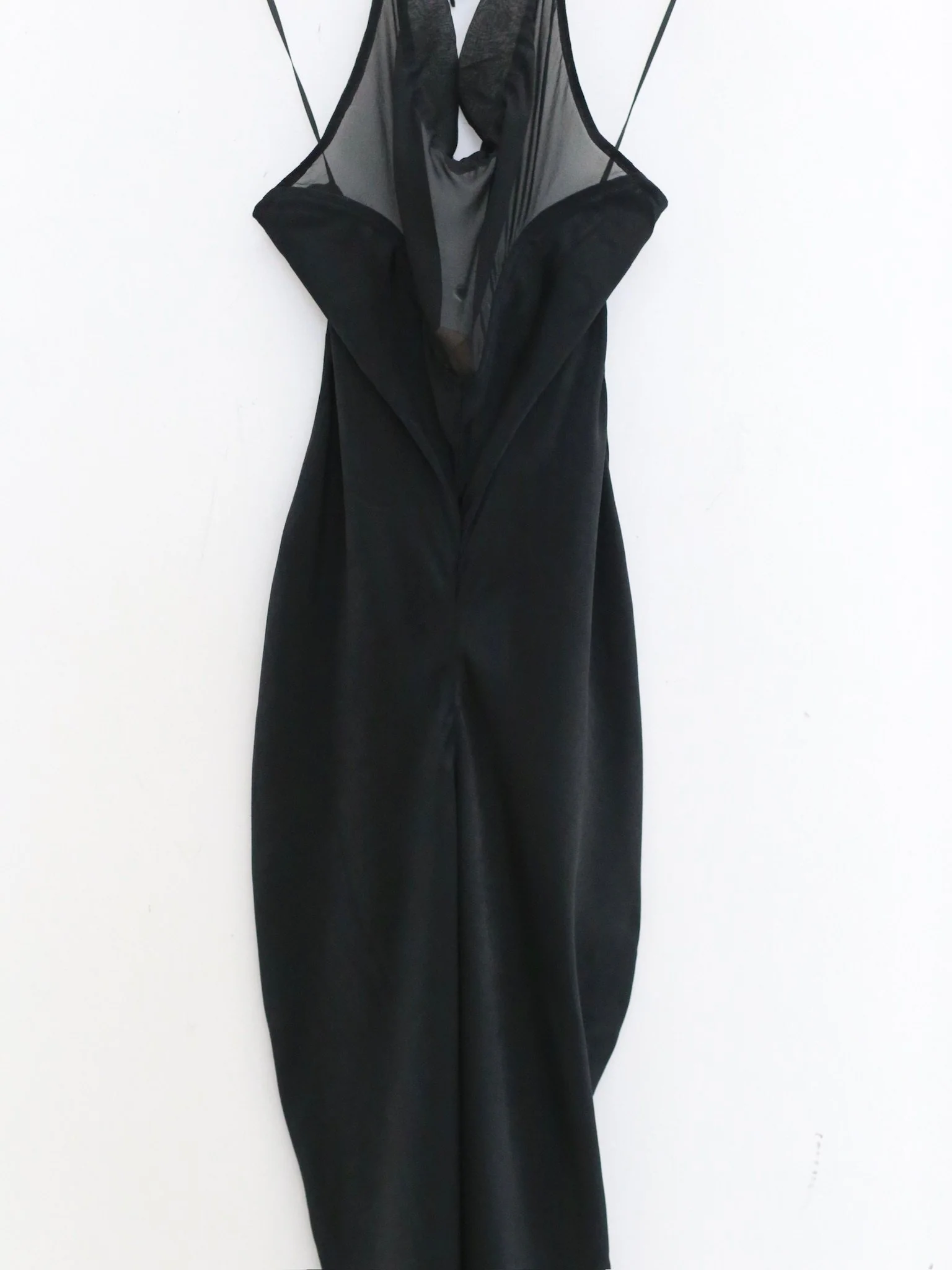 OUDE WAAG Spring/Summer 2026 Silk Patchwork Draped Dress OW-OW-26SS-DS35-HEI (BL900 BLACK) - Image 11