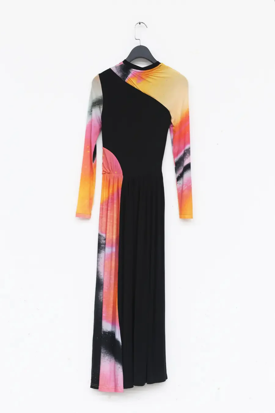 OUDE WAAG Standing cut pleated print skirt OW-20AW-DS02OR33 - Image 5