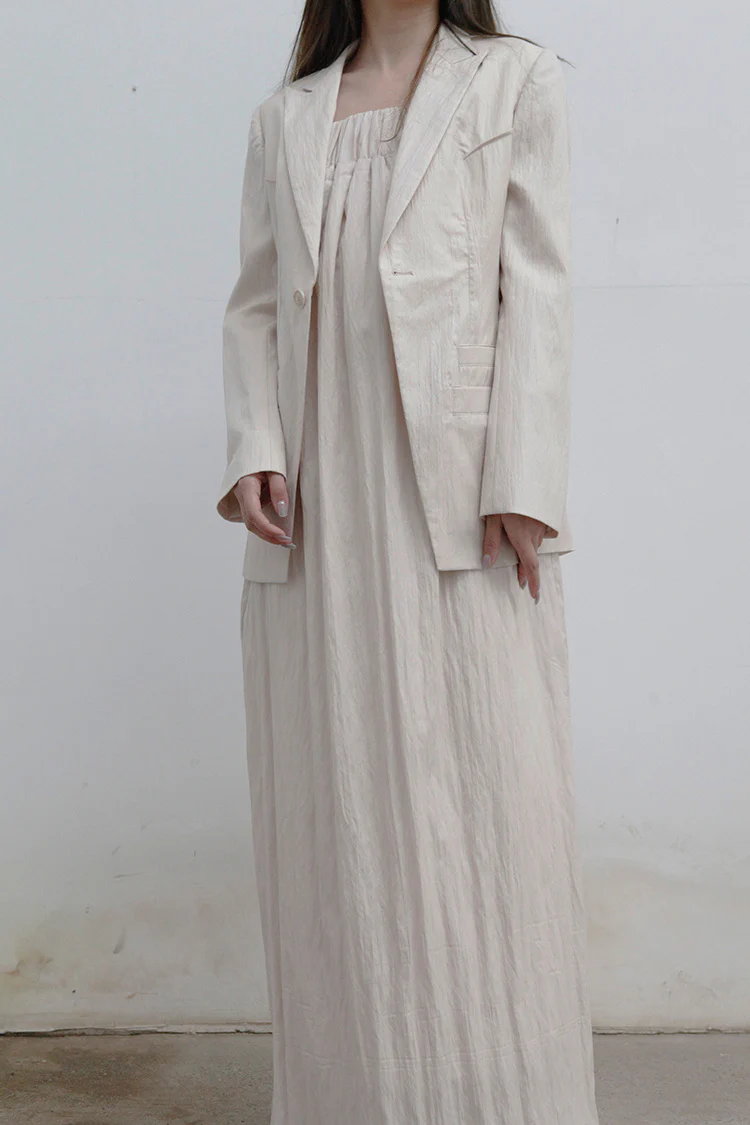 OUDE WAAG Tailored Bright Silk Suit OW-21AW-JK05PK210 - Image 3
