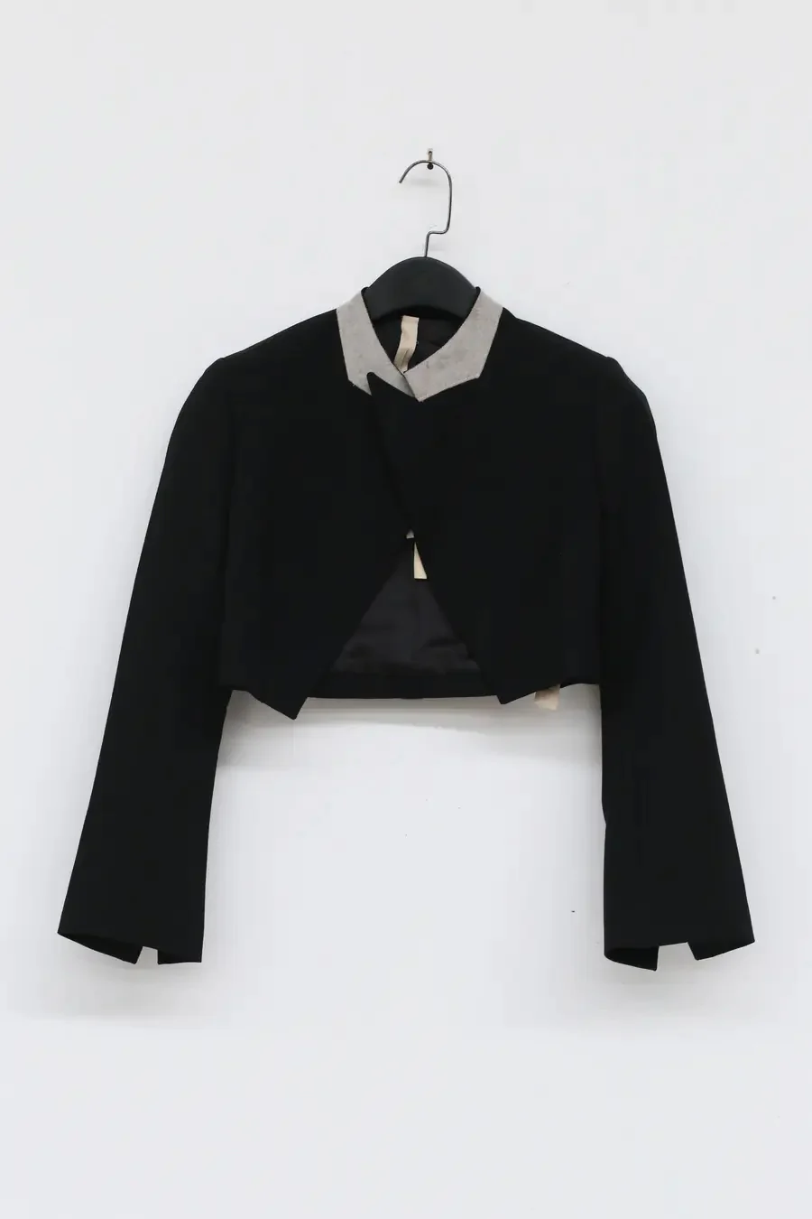 OUDE WAAG Tailored Twill Wool Short Suit OW-21AW-JK06 Black - Image 13