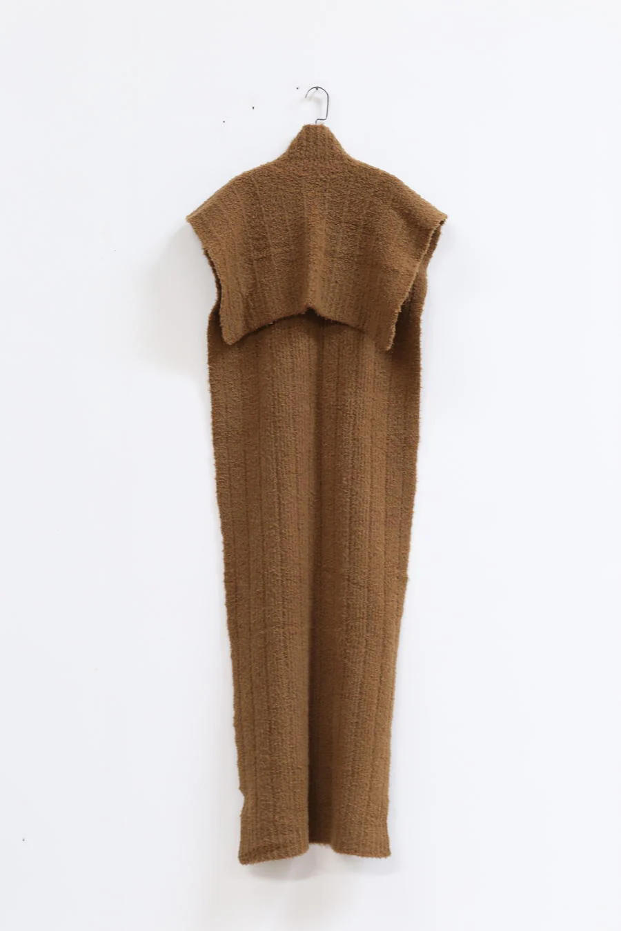 OUDE WAAG Textured Wool Pullover Knit Scarf OW-22AW-KT12 Ginger - Image 8